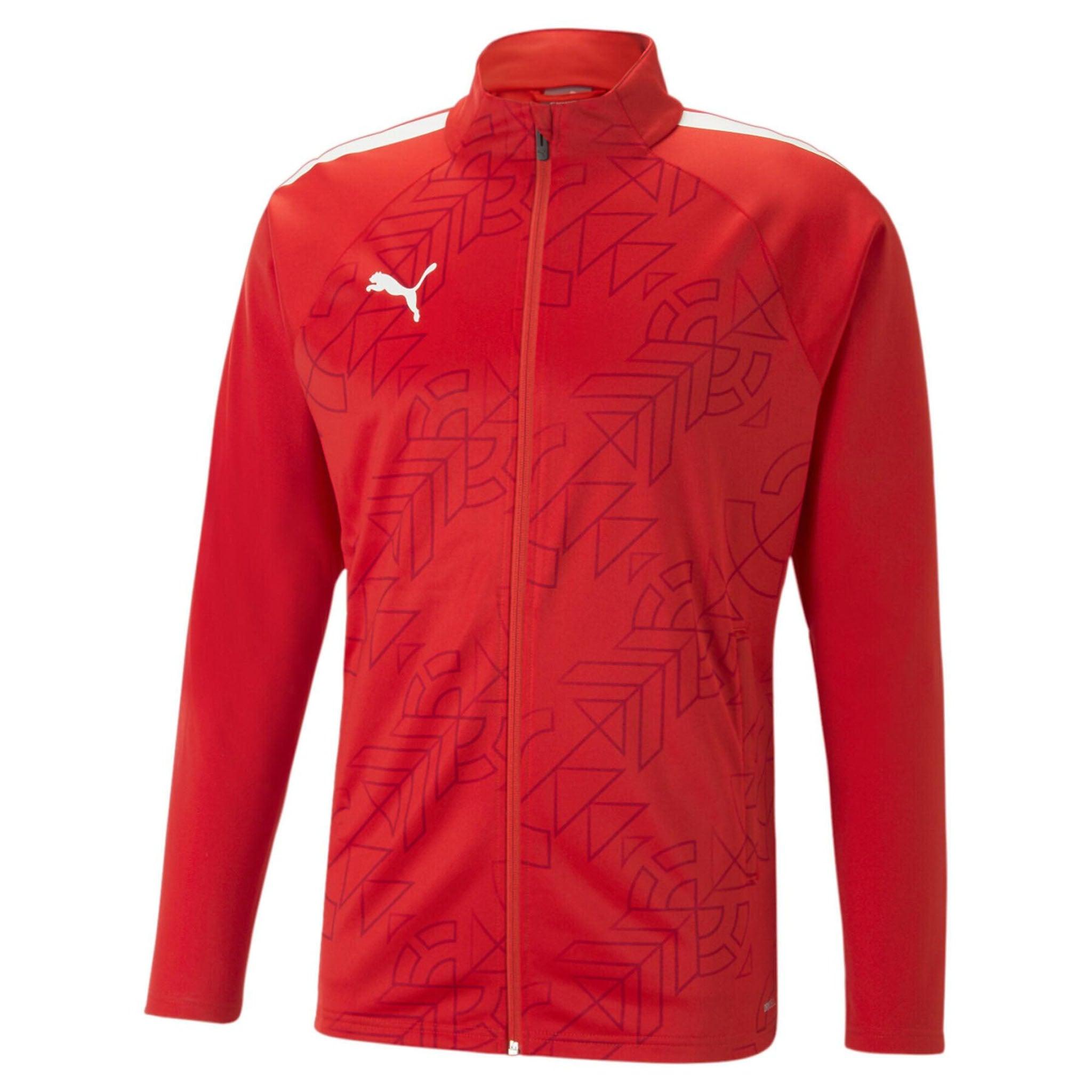 Puma TeamLiga Graphic Herren Rote Trainingsjacke