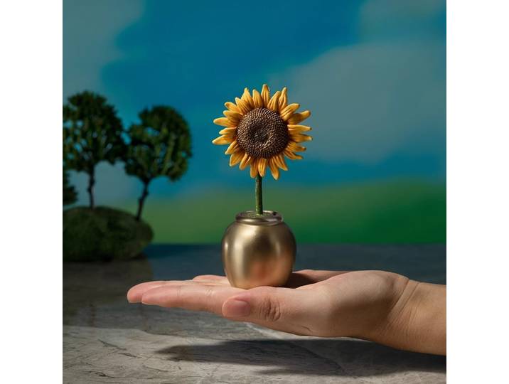 Ornement de bureau créatif en tournesol, gagne le championnat, cadeau de guérison émotionnelle pour la nouvelle maison