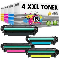 Druckfuxx, Toner, 4 XL TONER für HP Color LaserJet CP 3520 CM 3530 FS MFP 3525DN 3525N 3
