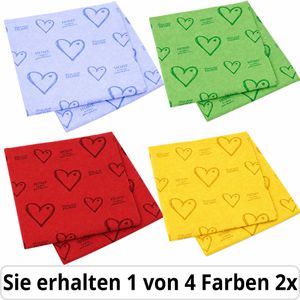 Gut&Günstig Spültuch Microvlies Haushaltstuch, 35 x 35 cm, aus Viskose, farbig sortiert, waschbar, 2 Stück