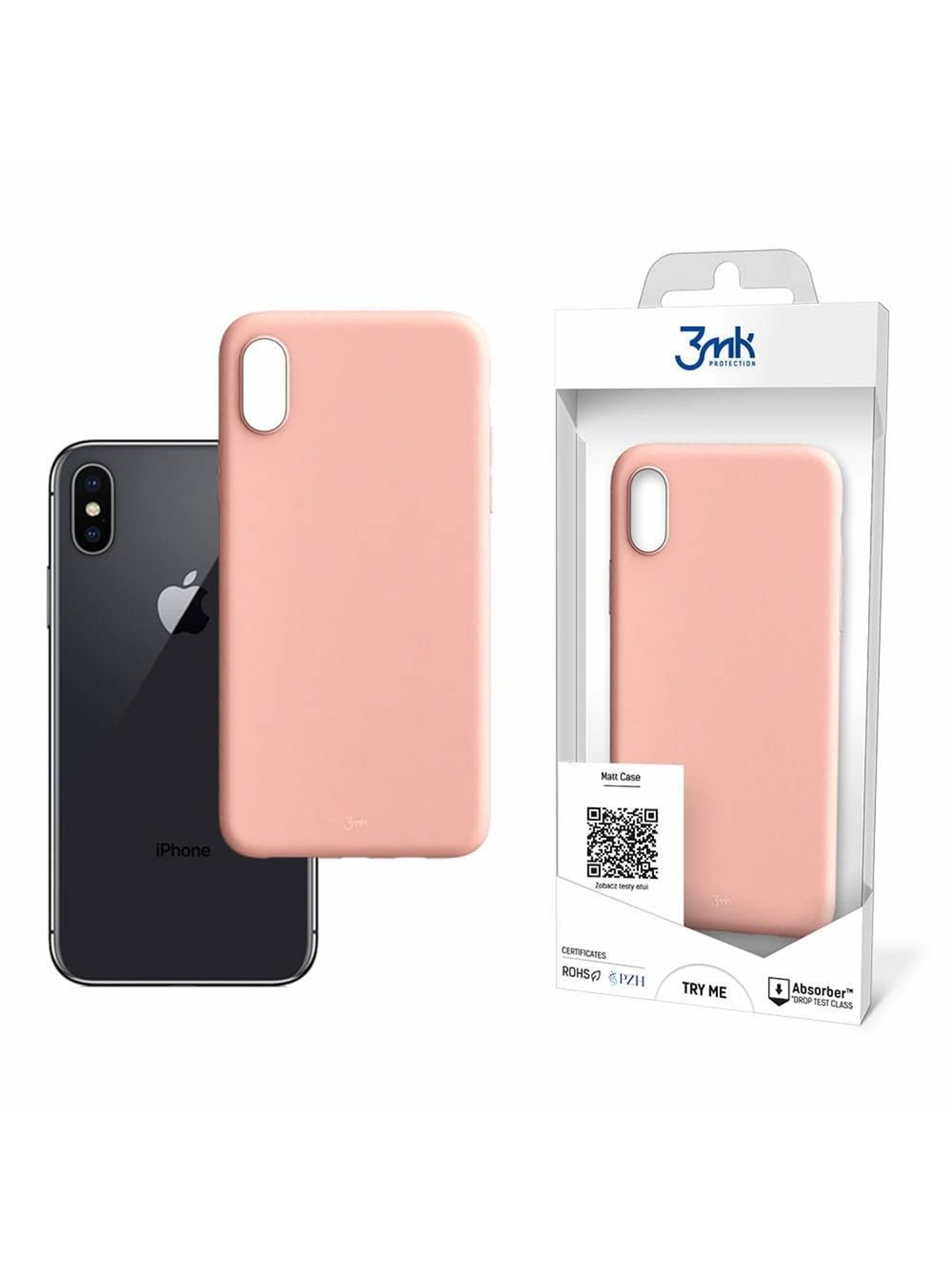 3mk Matt Case Matte Pink - Apple iPhone Xs Max