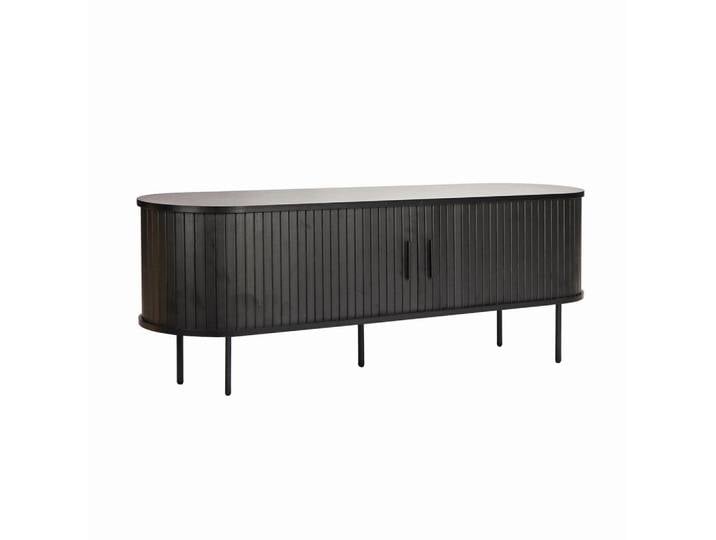 Livetastic Lowboard, Schwarz, Metall, 2 Fächer, 150x55x40 cm, Wohnzimmer, Wohnwände, Lowboards