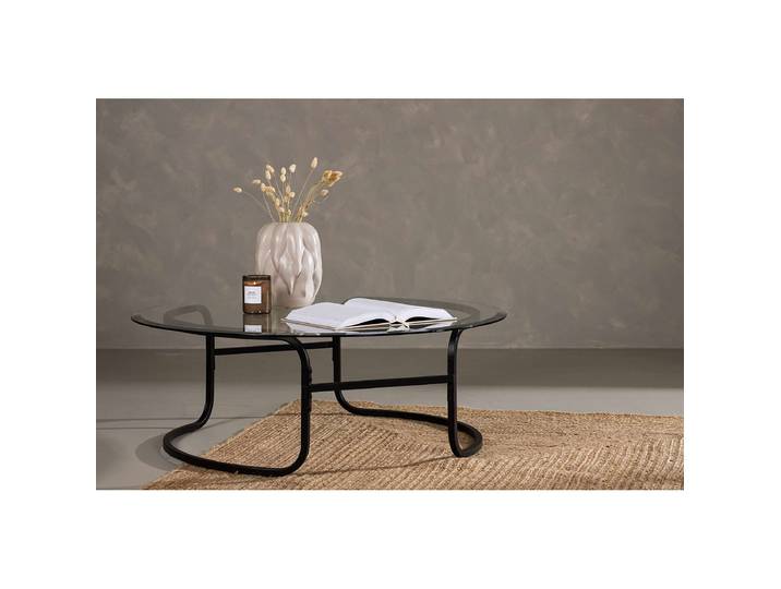 Table basse Lomma Ø 110cm Noir