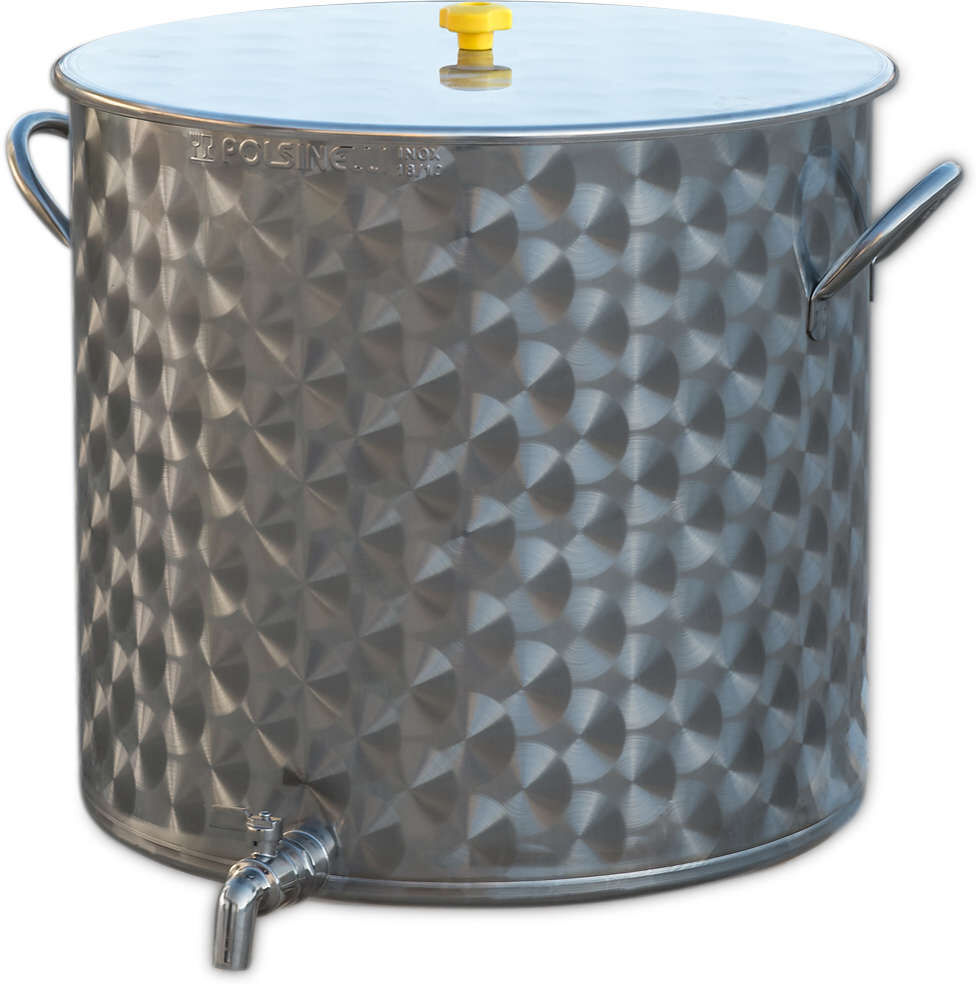 Polsinelli cuve inox 100 L avec robinet