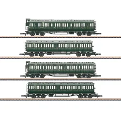 Märklin 87565 Z 4 vierachsige Abteilwagen, DB, Ep. III