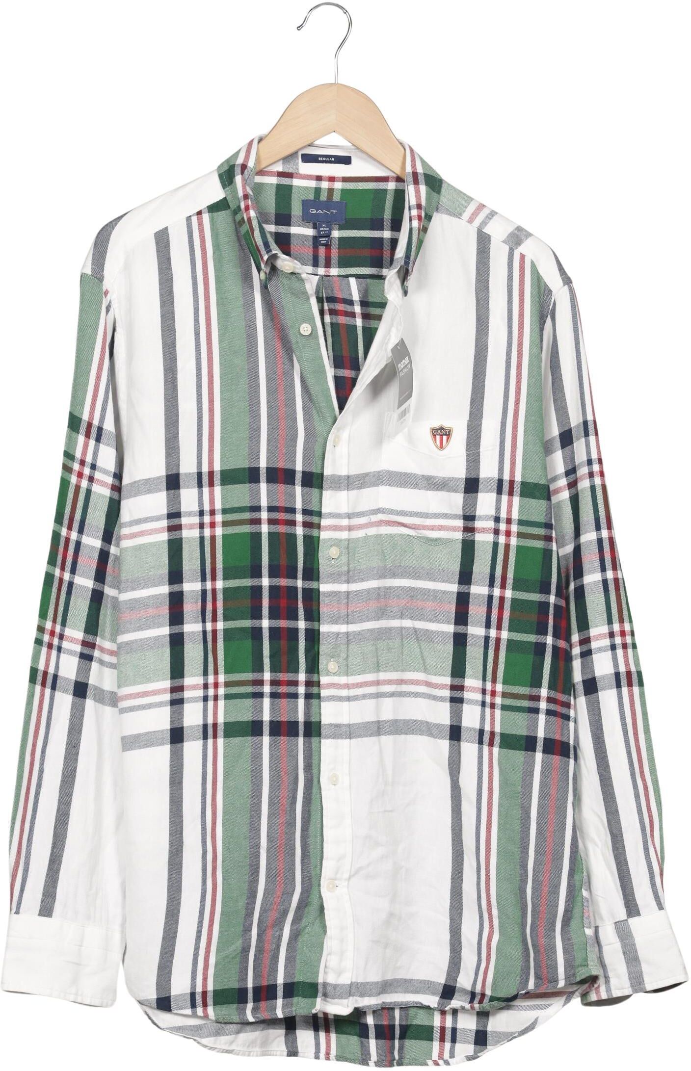 Gant Herren Hemd, Mehrfarbig, Gr. 43, Baumwolle - Second Hand