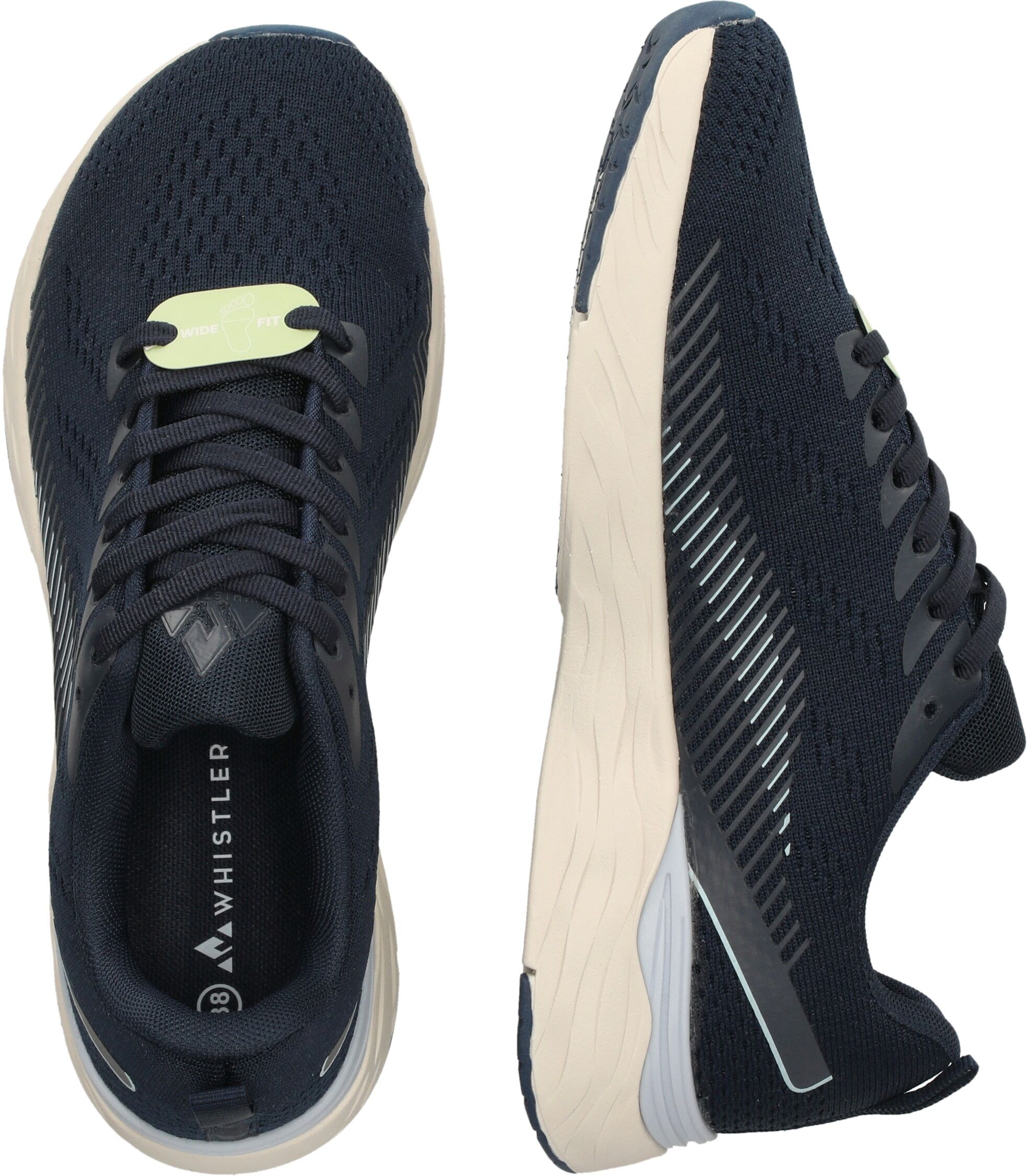 Sneaker WHISTLER "Linares", Damen, Gr. 38, Kunstfaser, blau (blau, weiß), Schuhe Sneaker, in atmungsaktiver Qualität