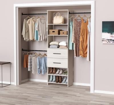 ClosetMaid SuiteSymphony Modern 25-inch Tower 2-Drawer Closet System