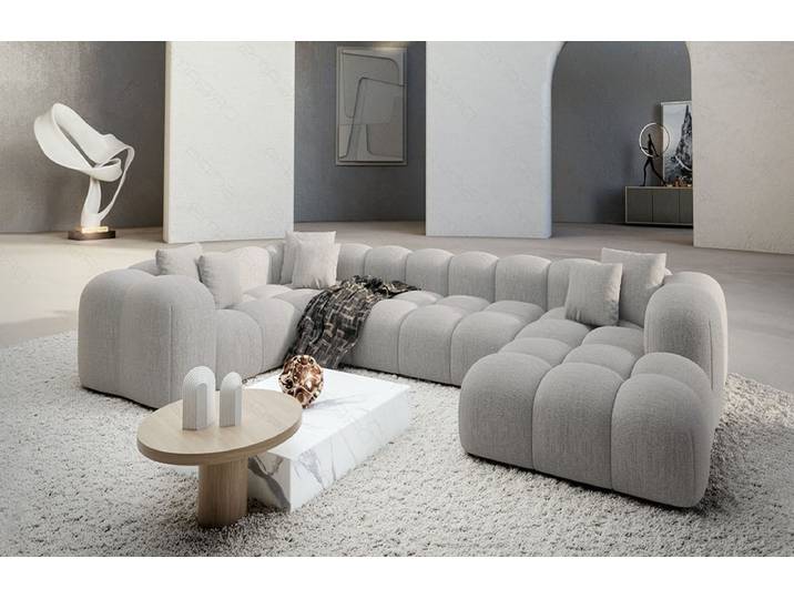 Stoff Wohnlandschaft Formentera U-Form