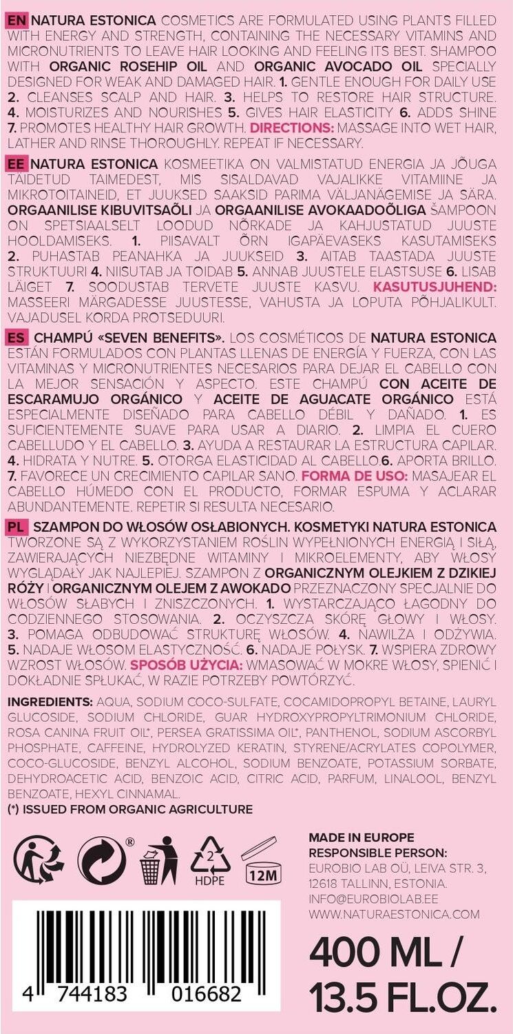 Natura Estonica Seven Benefits Shampoo 400 ml