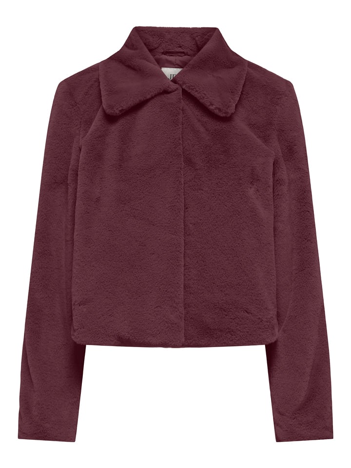 JDY Kunstpelzjacke "Macy" in Bordeaux - XS