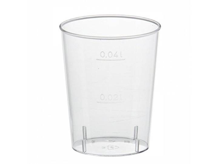 Gastro-Bedarf-Gutheil 2000 Einweg Schnapsgläser 2-4 cl Trinkbecher Stamperl Medizinbecher Plastikbecher Schnapsbecher Shotgläser für Shots Pinnchen recycelbar
