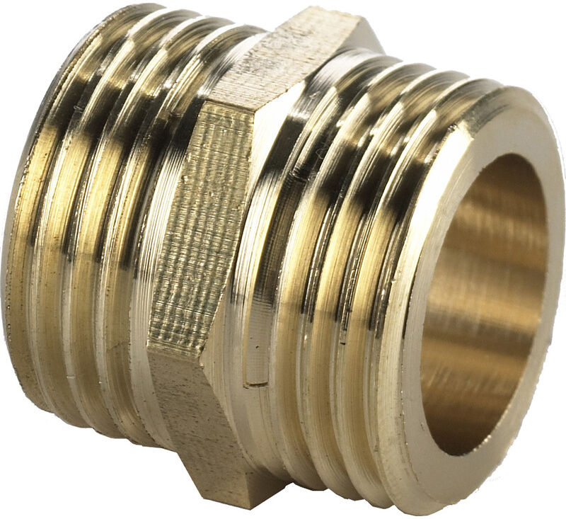 BPE Gasdraadfitting dubbele nippel 1/2"x1/2" Bt.Dr.