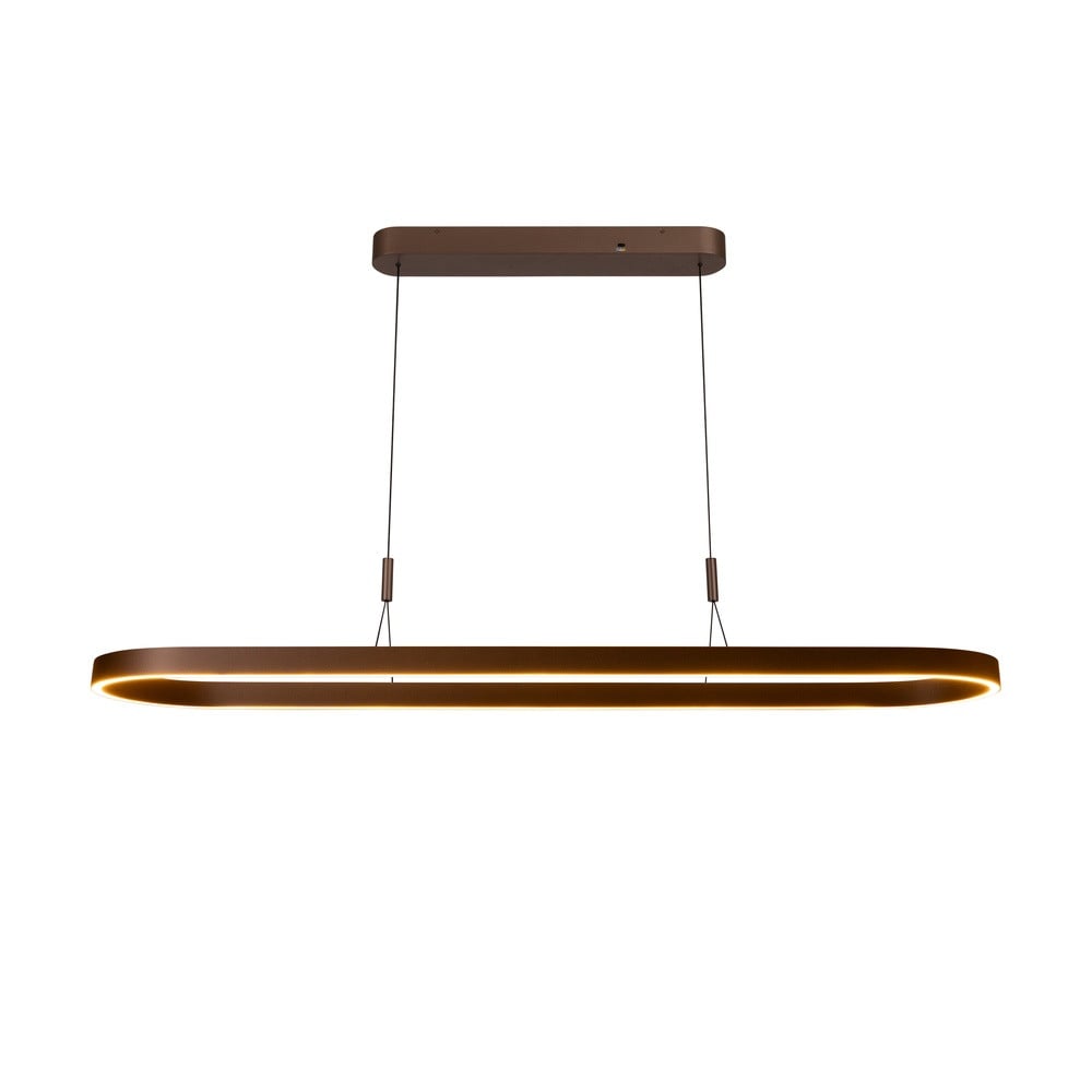 Lucide Vibes Liane Ovale Hanglamp - Roestbruin