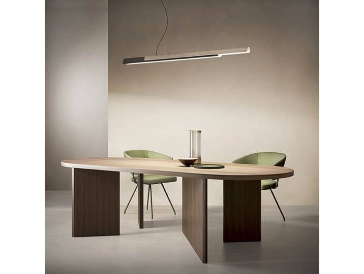 Dala Linear Suspension 3000K Dark Grey/Concrete - KDLN - Cuisine - Design - Métal - À ampoule unique