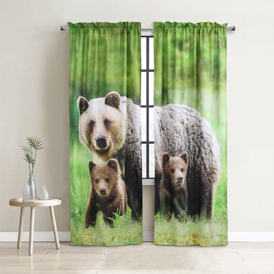 Habitat Photo Real Digital Panoramic Print Curtain Panel Pair