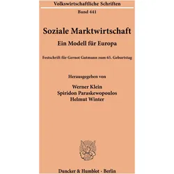 Soziale Marktwirtschaft., Fachbücher von Helmut Winter, Werner Klein, Spiridon Paraskewopoulos