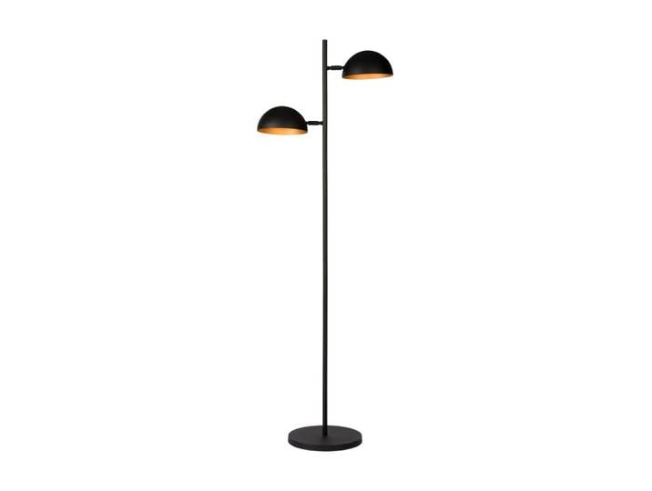 Lampadaire - 2 sources lumineuses - or noir - métal - hauteur 162 cm