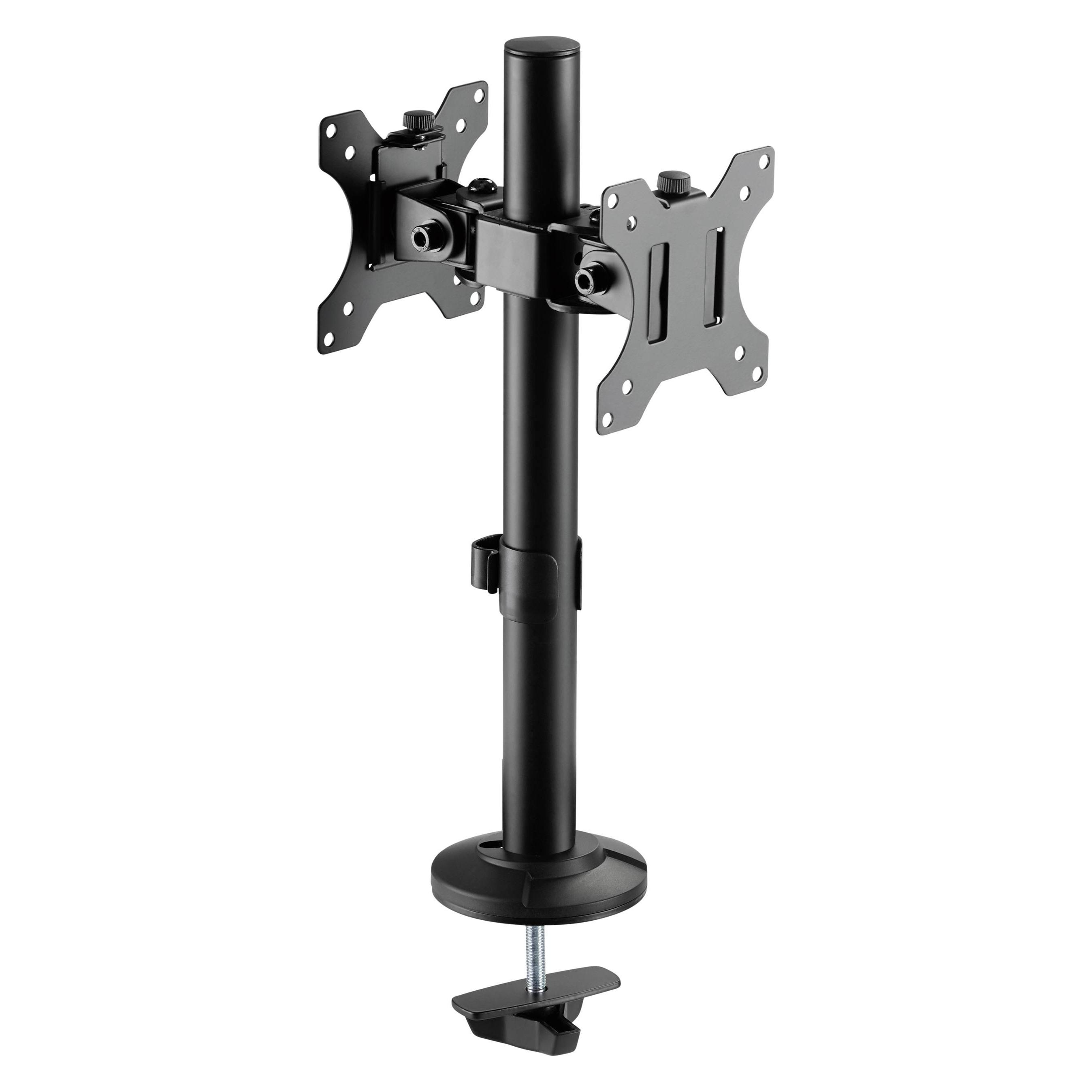 SpeaKa Professional Doppelmonitor Halterung mit Klemmfuss (Tisch) (SP-8986136)