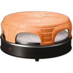 Emerio Pizzarette, Tischgrill, Orange, Schwarz