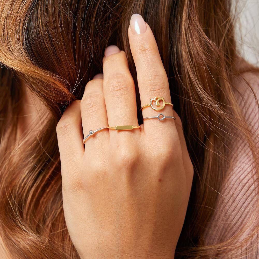 lanii Ring Kreis aus Sterlingsilber silber