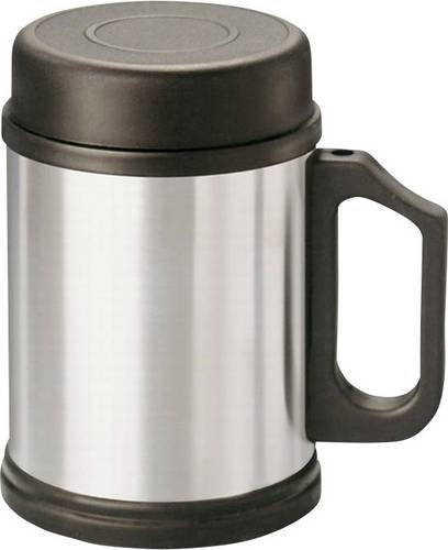MATO interpräsent Thermobecher Edelstahl (gebürstet), Schwarz 0.350l 4093