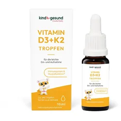 Vitamin D3 K2 Tropfen Kinder hochdosiert, kindgesund 10 ml