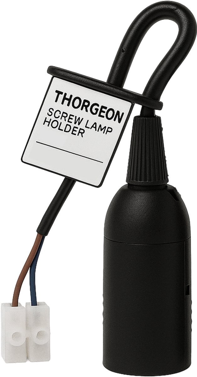 Thorgeon E27 Lamphouder Zwart 230V