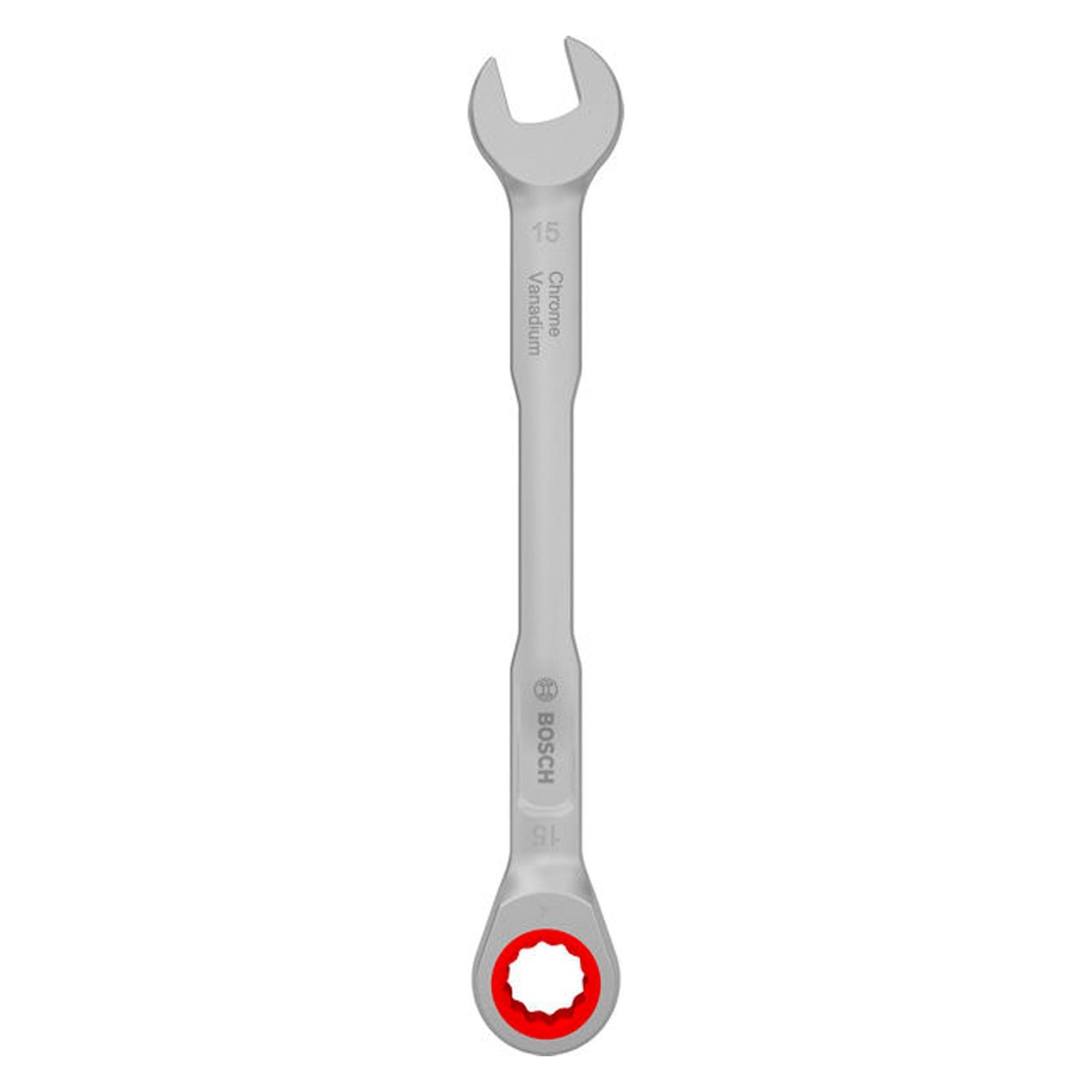 Bosch Hausgeräte Ratschen-Ring-Maulschlüssel 15 mm - 1600A03AH1 (15 mm) (24561149)