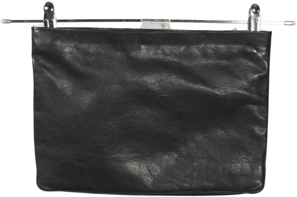 COS Damen Handtasche klein Leder, Schwarz, Leder - Second Hand