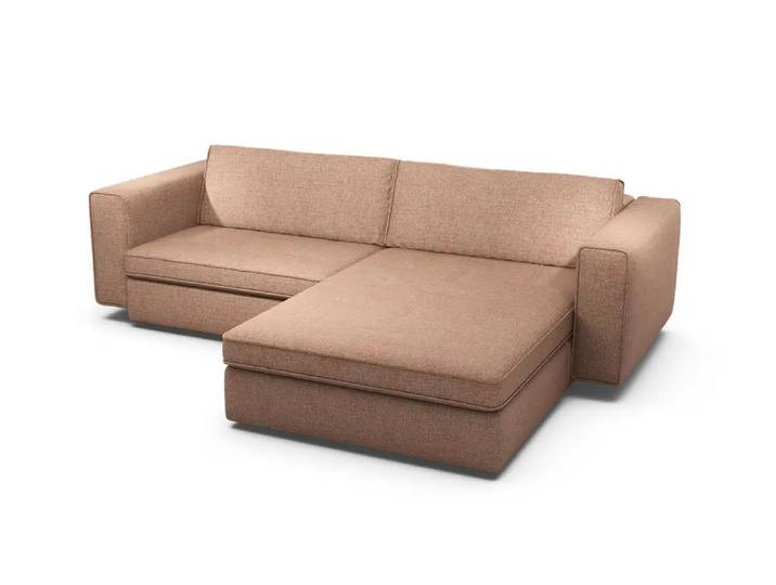 Ecksofa CLOUDY1, Sensoo, rosegold, Textil