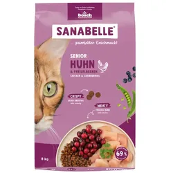 Sanabelle 1 x 8kg Senior Huhn Katzentrockenfutter