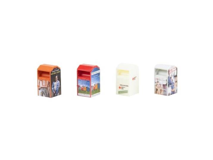 Faller 180341 4 oude kledingcontainer