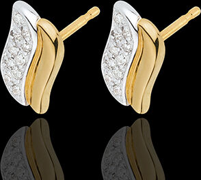 Edenly Ohrringe Magische Ikonen - Gelbgold und WeiÃŸgold mit Diamanten