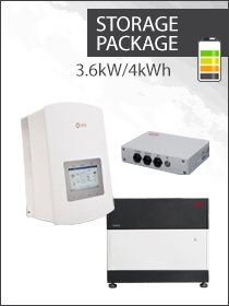 Solis 1ph 3.6kW Hybrid / BYD LVS 4kWh Speicherpaket