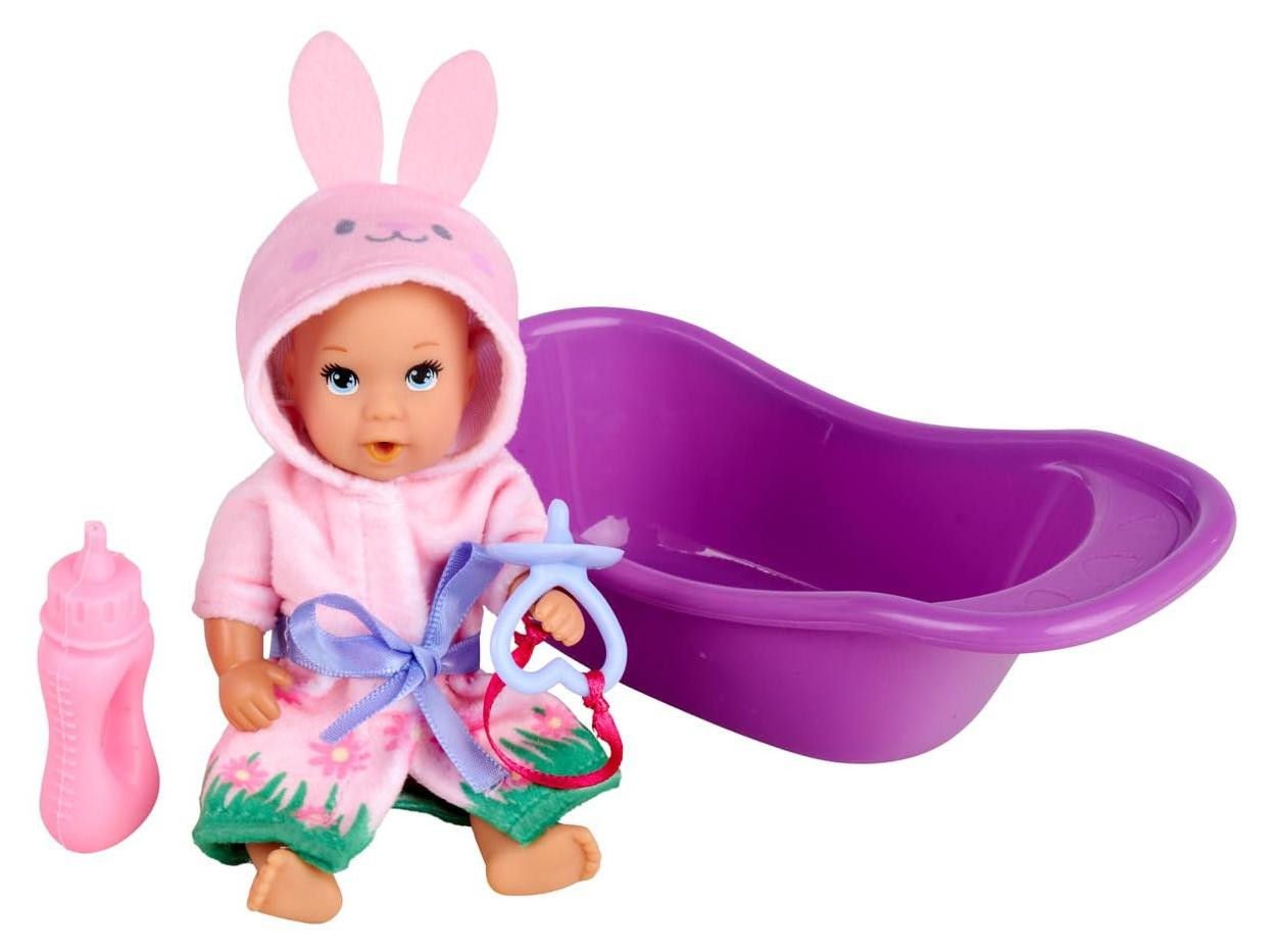Simba Badplezier Baby Badpop met drink- en plasfunctie, 12 cm