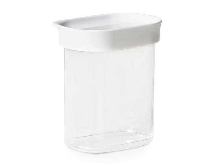 Emsa Optima Trockenvorratsdose 0,38 Liter, rechteckig, Hochformat 100% hygienisch, platzeffizient, Frischedichtung, transparentes Design, N1141500