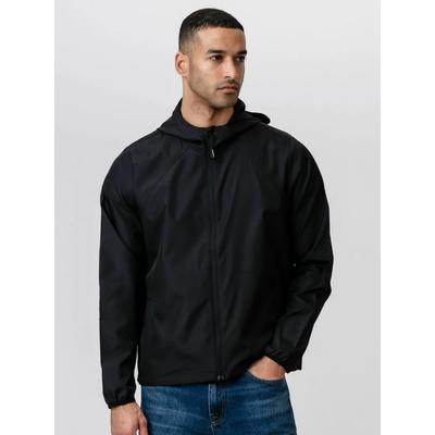 Outdoorjacke TEESHOPPEN "TEESHOPPEN Jacket Shell Jacket", Herren, Gr. L, schwarz, Obermaterial: 100% Polyester, Jacken Outdoorjacke
