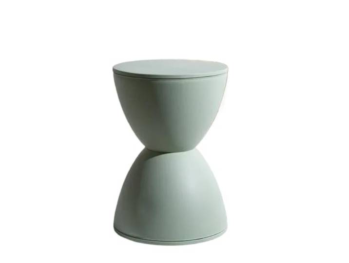 WJIAYAO Runder Sitzhocker Nordic Home Schuhwechselhocker Kreatives Wohnzimmer for Kinder, niedrig, verdickter Kunststoff, einfache kreisförmige Kunst(Color 3)