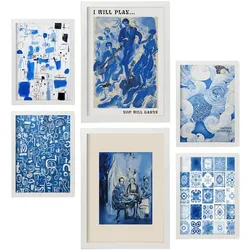 POSTER Set Mit 6 Reichlich Formen In Vielseitiger Stil A3 & A4 Weißer Rahmen