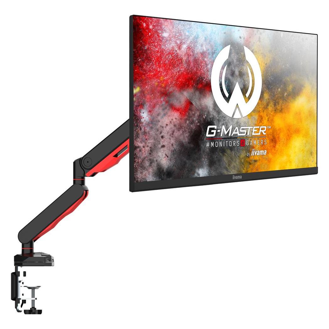 iiyama Gasdruckfederarm für Gaming Monotore 43,20cm (17")-30" -9kg 100x100 (Tisch, 30", 9 kg) (DSF3001C-R1)