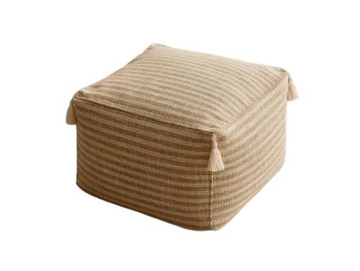 XXAD553TY Sofahocker aus Baumwolle und Leinen, geeignet for Schlafzimmer Kleiderschrank(Yellow,Groß)