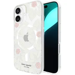 Kate Spade New York Protective MagSafe - Hülle für iPhone 16 (Hollyhock Floral)