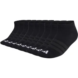 adidas Unisex Sneakersocken, 9er Pack - Thin & Light Sportswear Low Cut Socks, Logo, einfarbig Schwarz / 40-42
