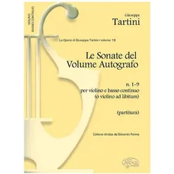 Le sonate del vol. autografo vol.19 (nos.1-9) per violino e bc o violino solo ad lib, Fachbücher von Giuseppe Tartini