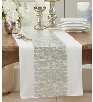 Saro Lifestyle Banded Design Runner