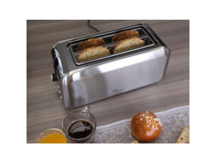 Grille-pain 4 tranches Dual Inox
