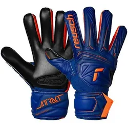 REUSCH Kinder Handschuhe Attrakt Infinity Finger Support Junior, Größe 4 in Blau Blau