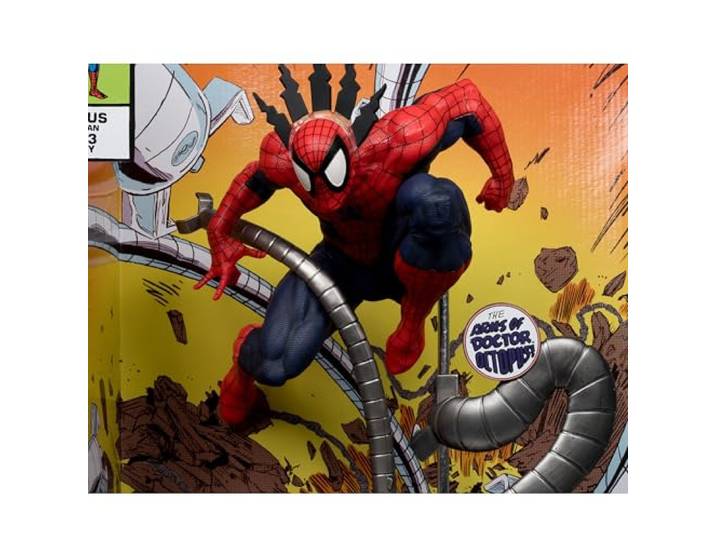 Marvel Spider-Man 1:6e schaal verzamelobject met scène en strip (Marvel Tales #223) McFarlane Toys