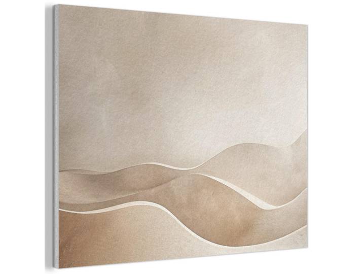 MuchoWow Akustikbild - Beige - Natur - Abstrakt - Modern - 100x70, Kunststoff, Rechteckig, 100x70x0.9 cm, Wandverkleidung, Akustikpaneele